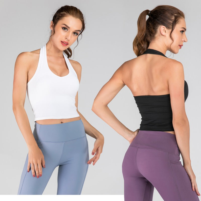 Halter Back Yoga Vest for Women