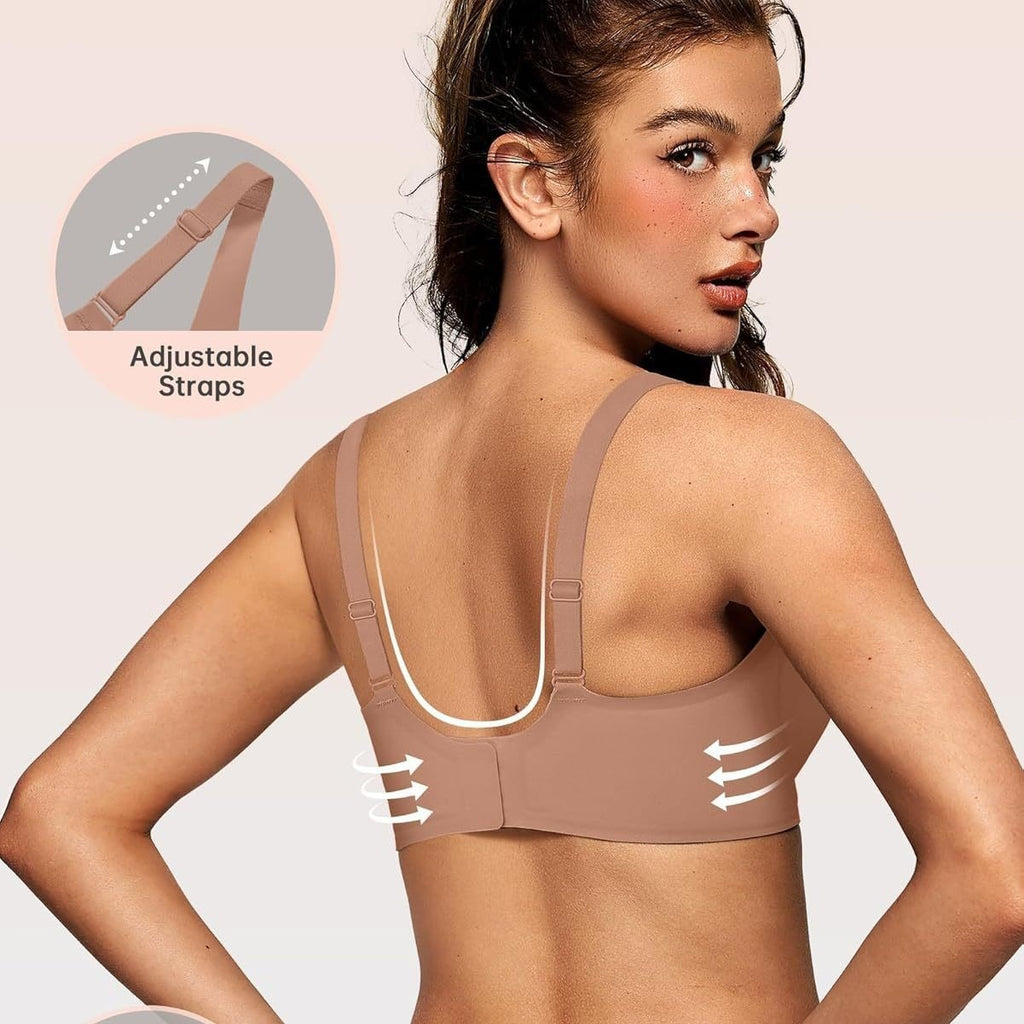 Deep V Wireless Comfort Push-Up Bra