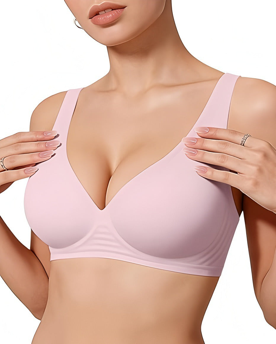Deep V Wireless Comfort Push-Up Bra