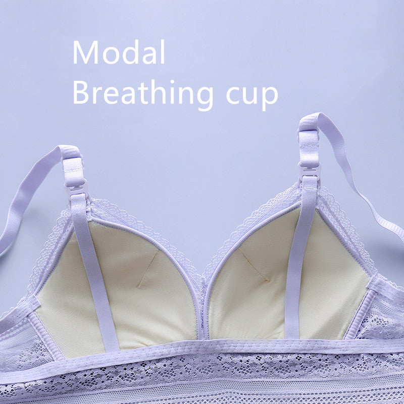 Push-Up Front Button Nursing Underwear