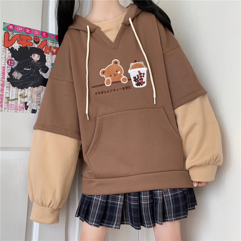 Plush Sweater in Slouchy Style for Autumn and Winter