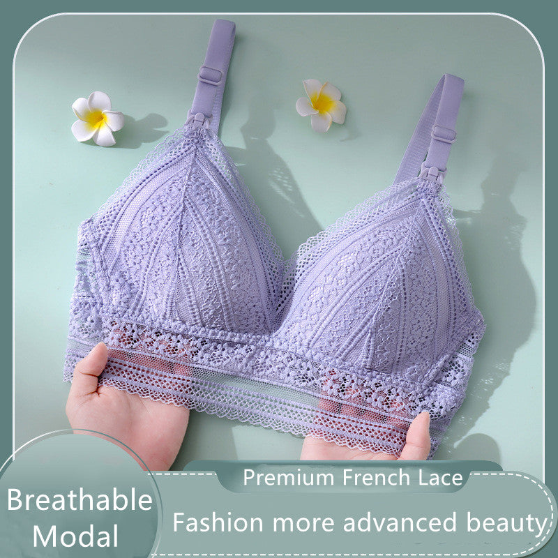 Push-Up Front Button Nursing Underwear