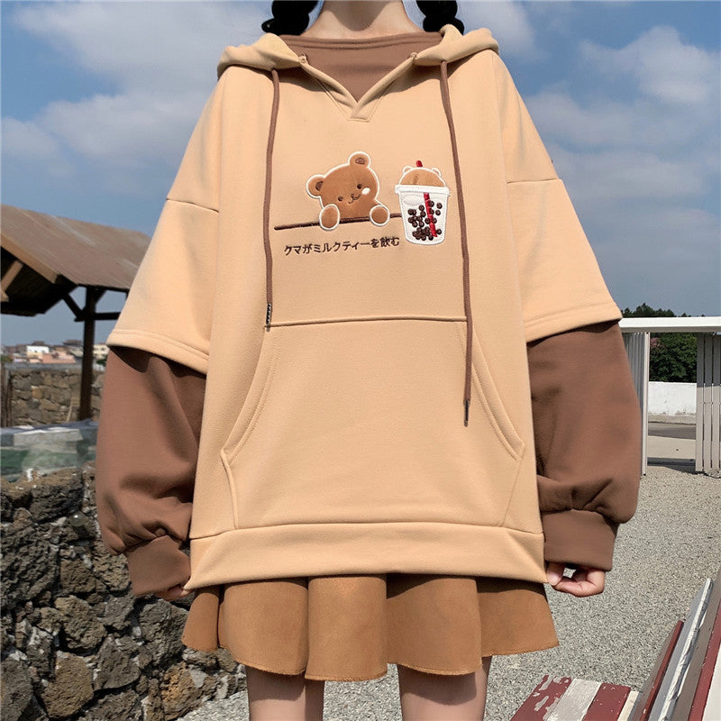 Plush Sweater in Slouchy Style for Autumn and Winter