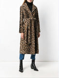 Winter Faux Fur Coat with Fox Fur Collar for Women