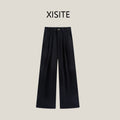 High Waist Cotton Linen Wide Leg Pants