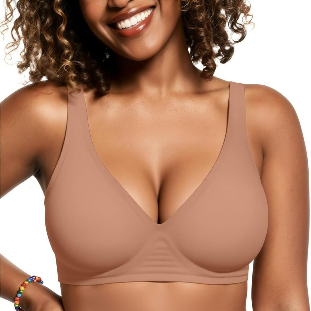Deep V Wireless Comfort Push-Up Bra